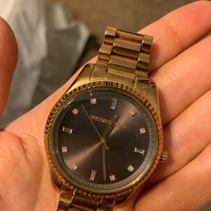 rose gold michael kors watch